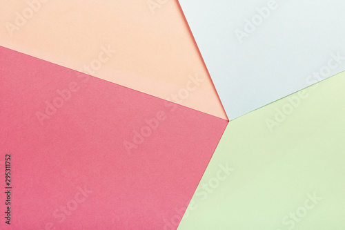 Group of pastel cardboard sheets