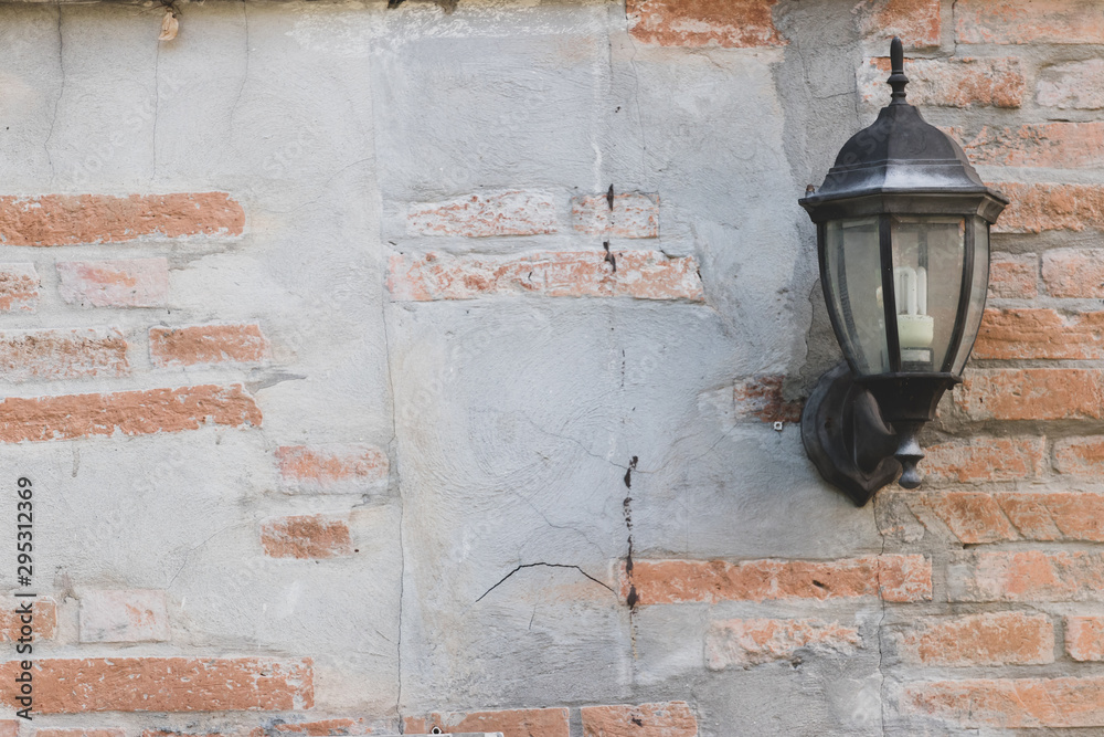 Lamp that attaches to the old cement wall