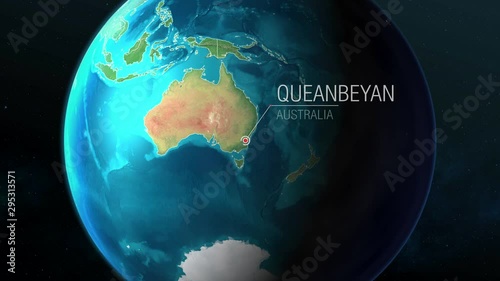 Australia - Queanbeyan - Zooming from space to earth photo