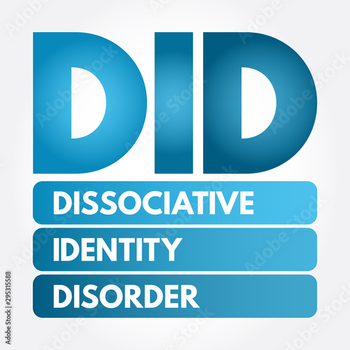 DID - Dissociative Identity Disorder acronym, medical concept background