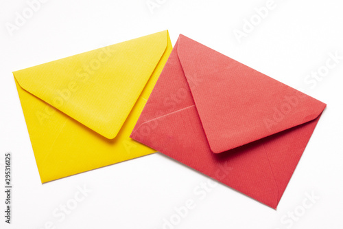 Set of colorful envelopes