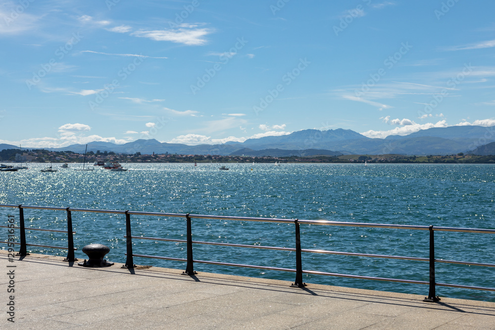 Santander sea promenade with incredible views. Spain. Santander sea promenade with incredible views. Spain.