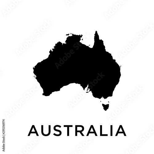 Australia map vector design template