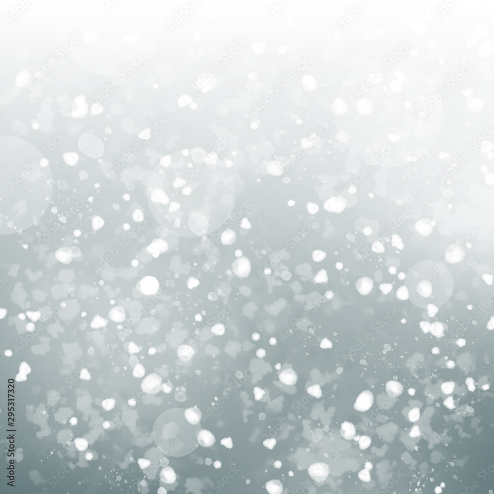 Winter background with snowfall