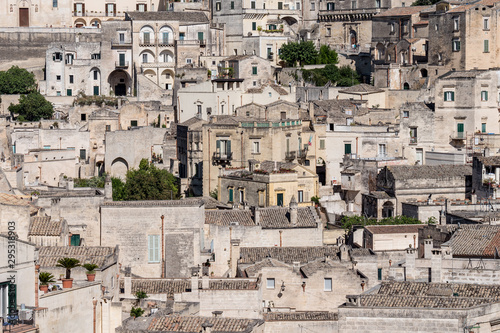 Skyline, Aerial view of old town of Matera, the wonderful stone city of southern Italy