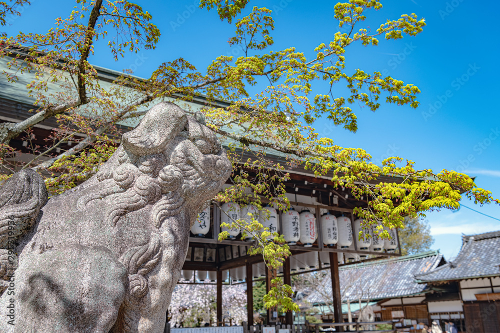 京都 今宮神社 境内の狛犬