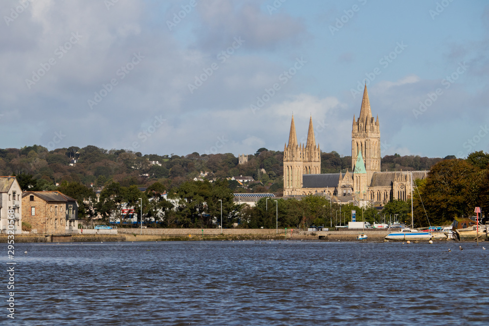 The Truro cathedral from the water