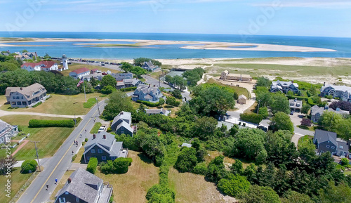 Chatham, Cape Cod Aerial of Harbor Run Road Race