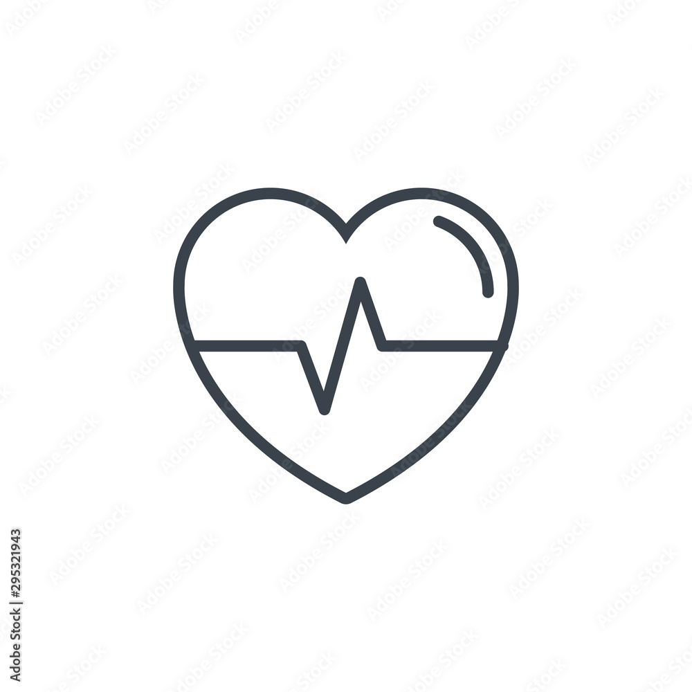 medical heartbeat icon line design medical heartbeat icon line design