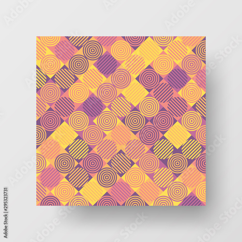 Amazing business advertisement vector mural art square banner mock up. Modern corporate abstract geometric illustration design layout background. Company identity quadrangle texture brochure template.