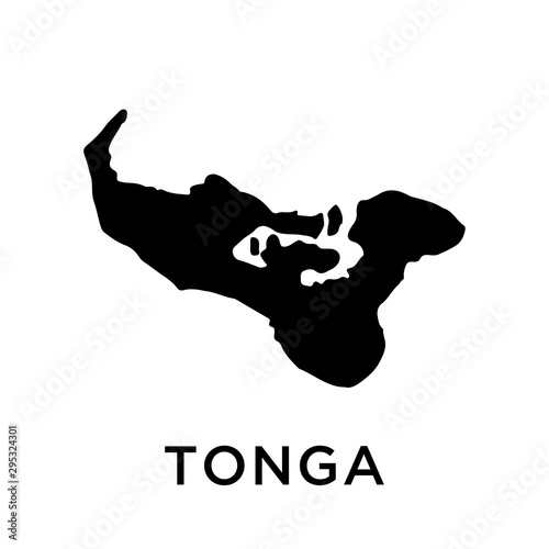 Tonga map vector design template photo