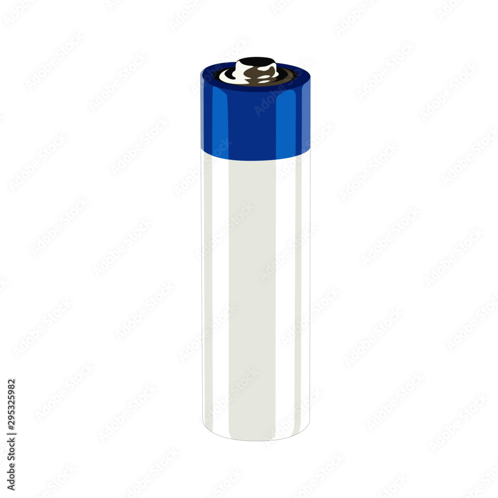 battery realistic vector illustration isolated