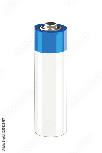 battery realistic vector illustration isolated