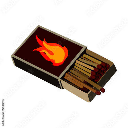 match box realistic vector illustration isolated