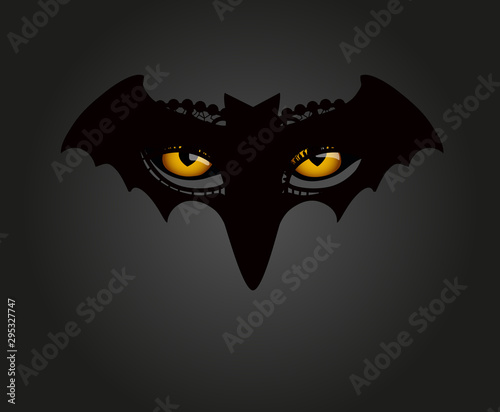 Black mask and yellow eyes predator © PanovA