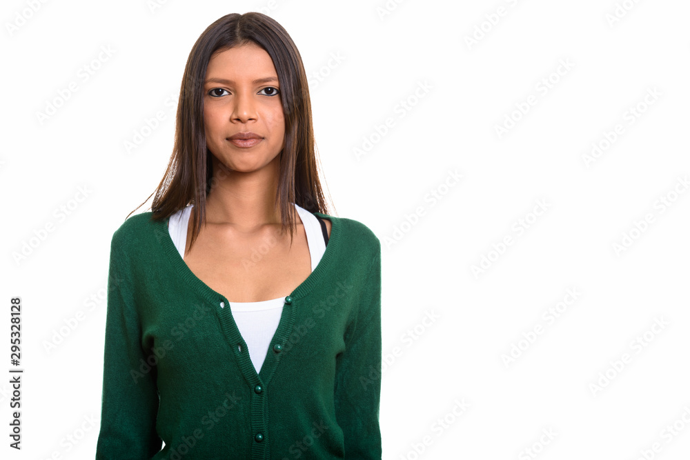 Studio shot of young beautiful Brazilian woman Studio shot of young beautiful Brazilian woman