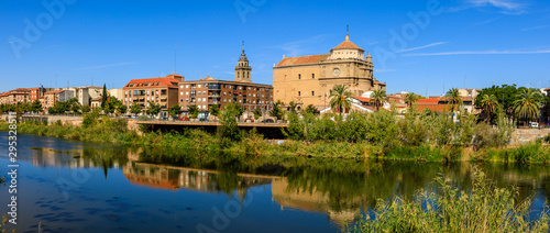 The Tajo River as it passes through Talavera de la Reina, Toledo, Spain