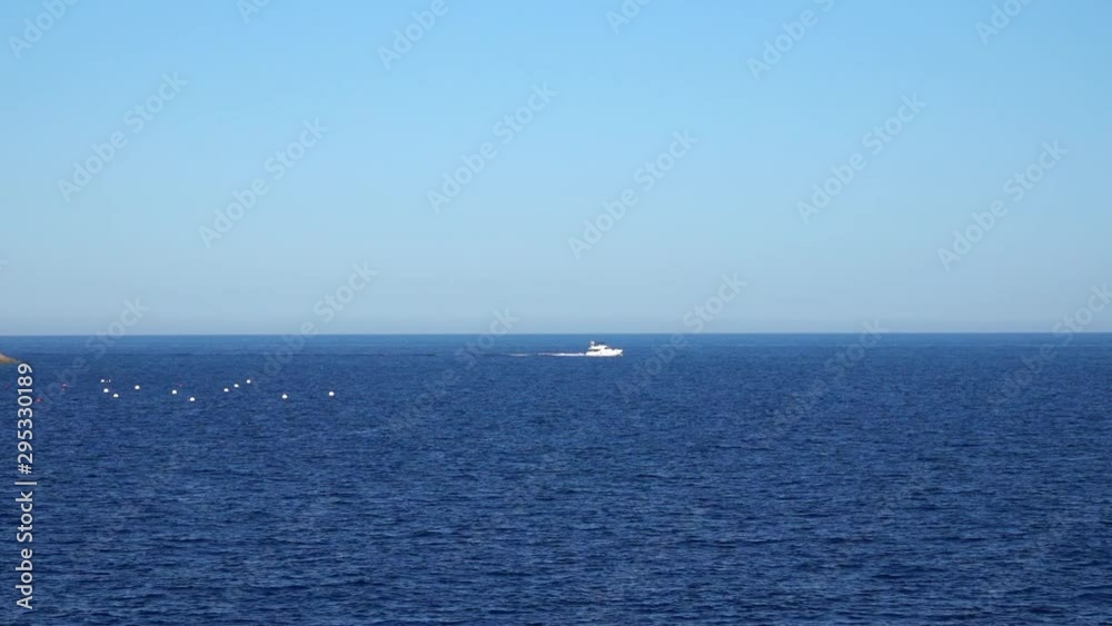 Relaxing seascape with wide horizon of the sky and the sea Relaxing seascape with wide horizon of the sky and the sea
