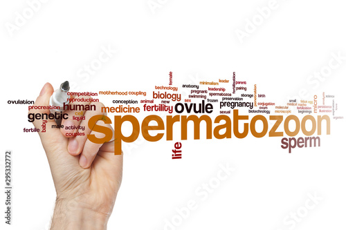Canvas-taulu Spermatozoon word cloud
