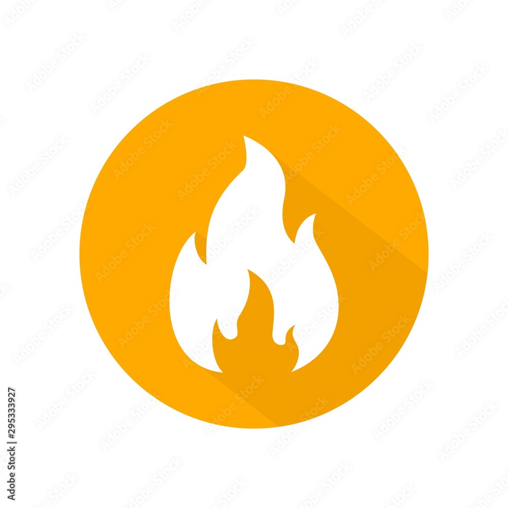 Fire flame icon vector. illustration of fire isolated on circle shape, fire flame element Fire flame icon vector. illustration of fire isolated on circle shape, fire flame element