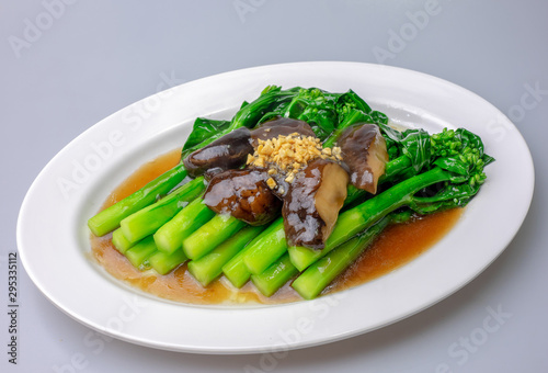 Chinese kale fried in oyster sauce