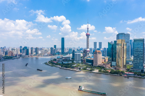 Photography city skyline in shanghai china