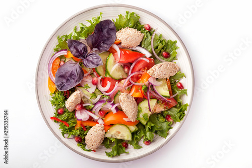 Bright vegetable salad