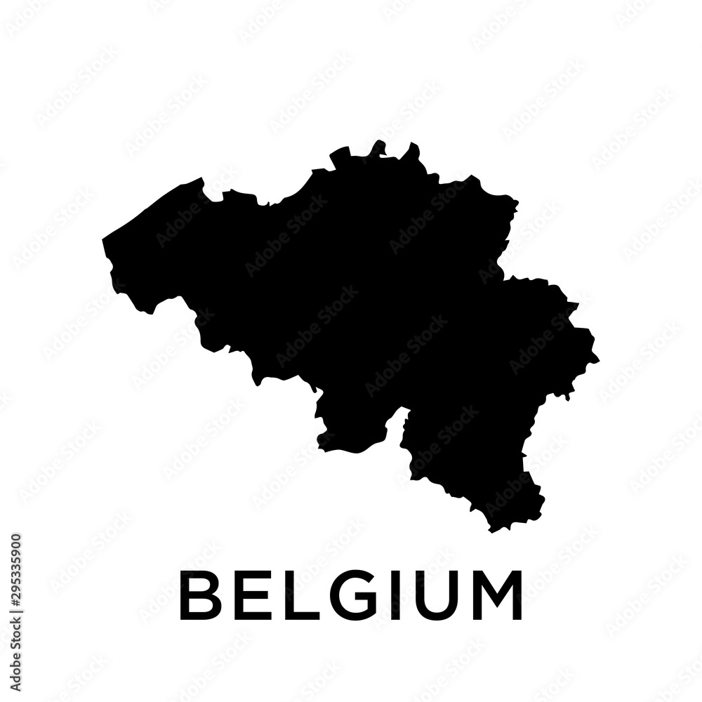 Belgium map vector design template