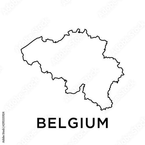 Belgium map vector design template