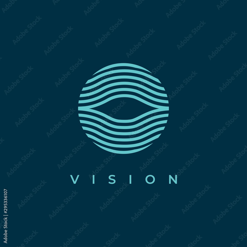 Abstract eye symbol logo design vector template.Creative eye icon inspiration Abstract eye symbol logo design vector template.Creative eye icon inspiration