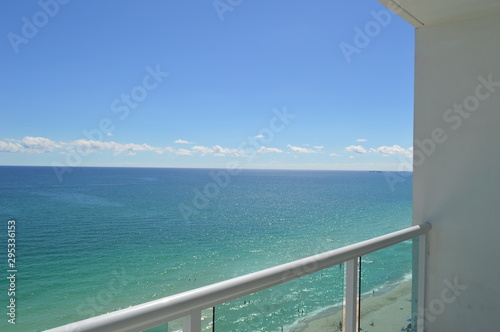 View of the crystal clear waters of the Atlantic OCean from the balcony