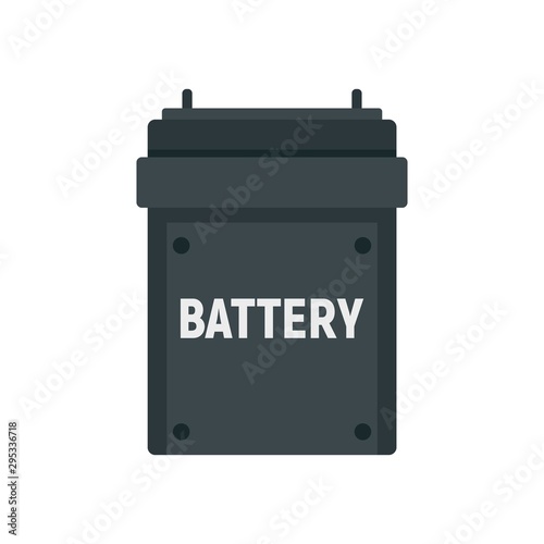 Camera battery icon. Flat illustration of camera battery vector icon for web design