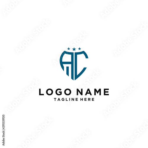 logo design for companies, Inspiration from the initial letters of the AC logo icon. - Vector
