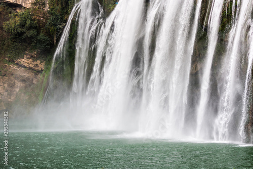  Huangguoshu Waterfall National Park in Guizhou Province in China, in winter season,the world's largest waterfall cluster. There are 18 of them in all.