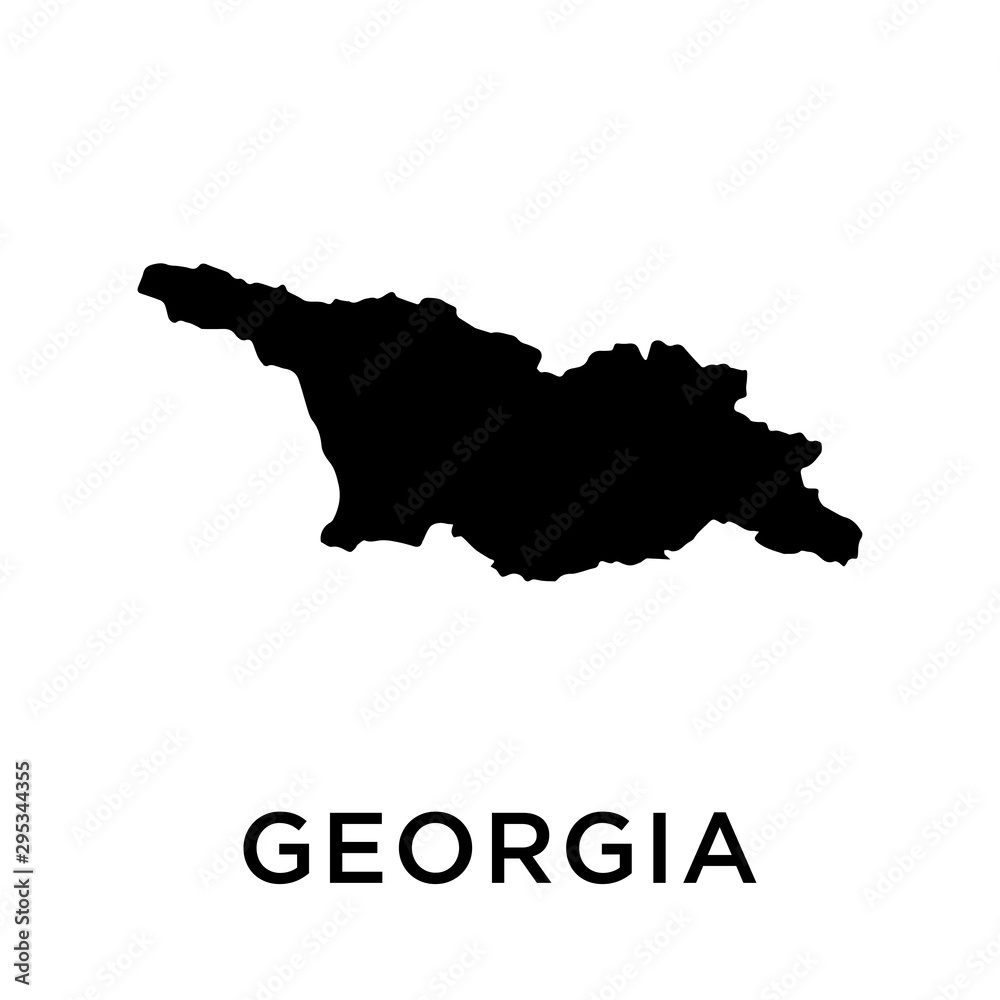 Georgia map vector design template