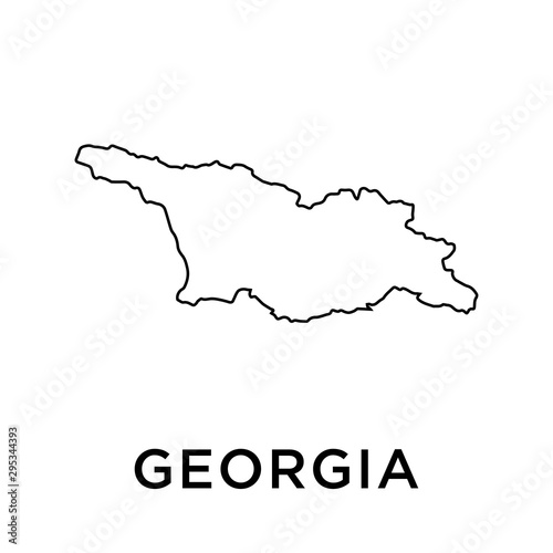 Georgia map vector design template