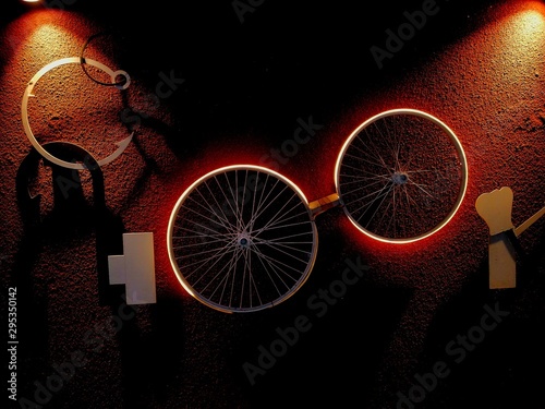 abstract background with wheel