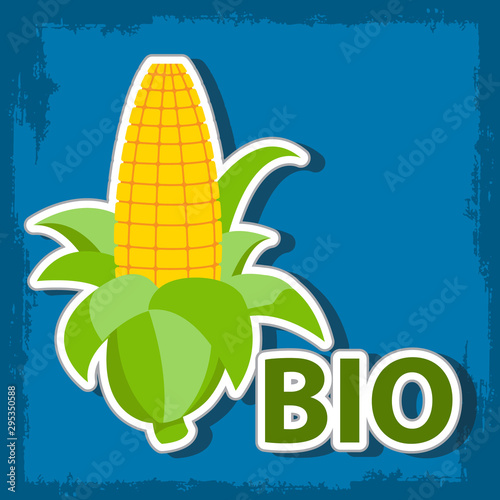 Ear of corn logo. Organic food concept