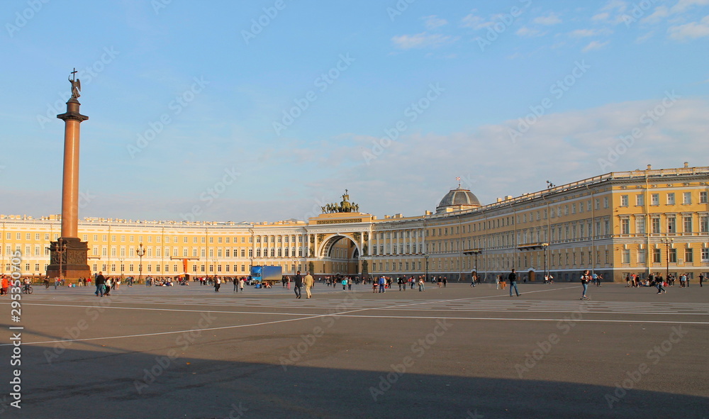 Palace Square of St. Petersburg.