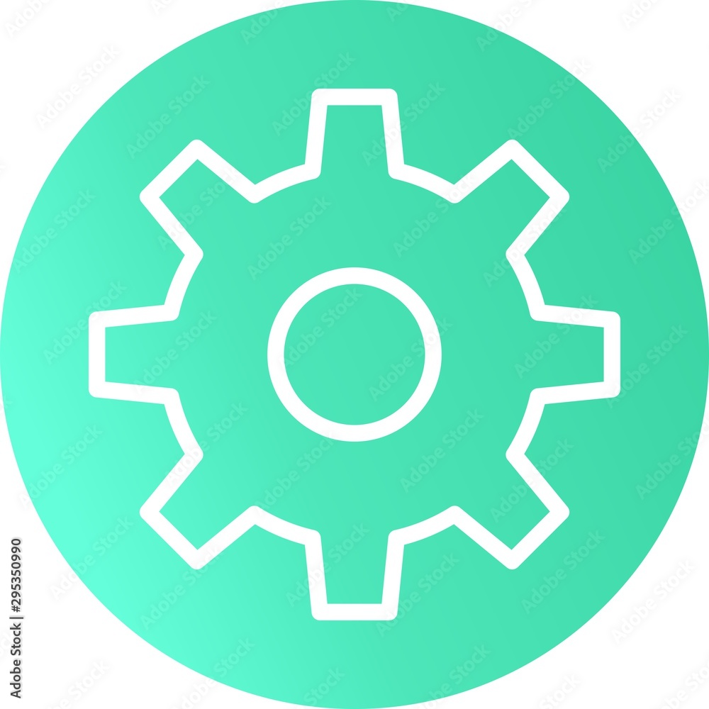 Setting Vector Icon With White Background Setting Vector Icon With White Background