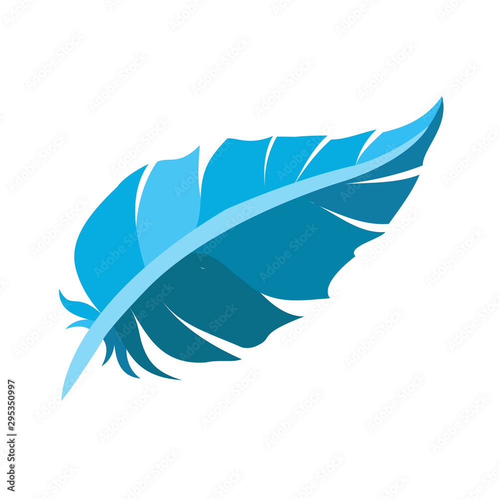 Obraz premium Feather logo.