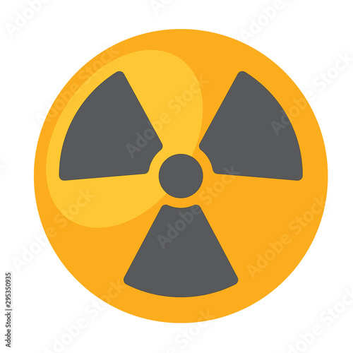 Radioactivity, symbol of radioactive waste logo