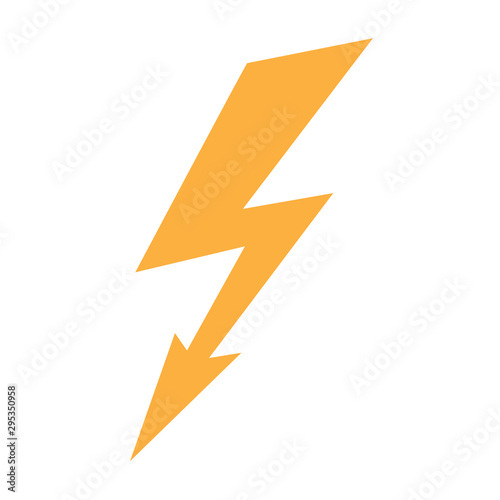 Lightning, the electric charge of the logo