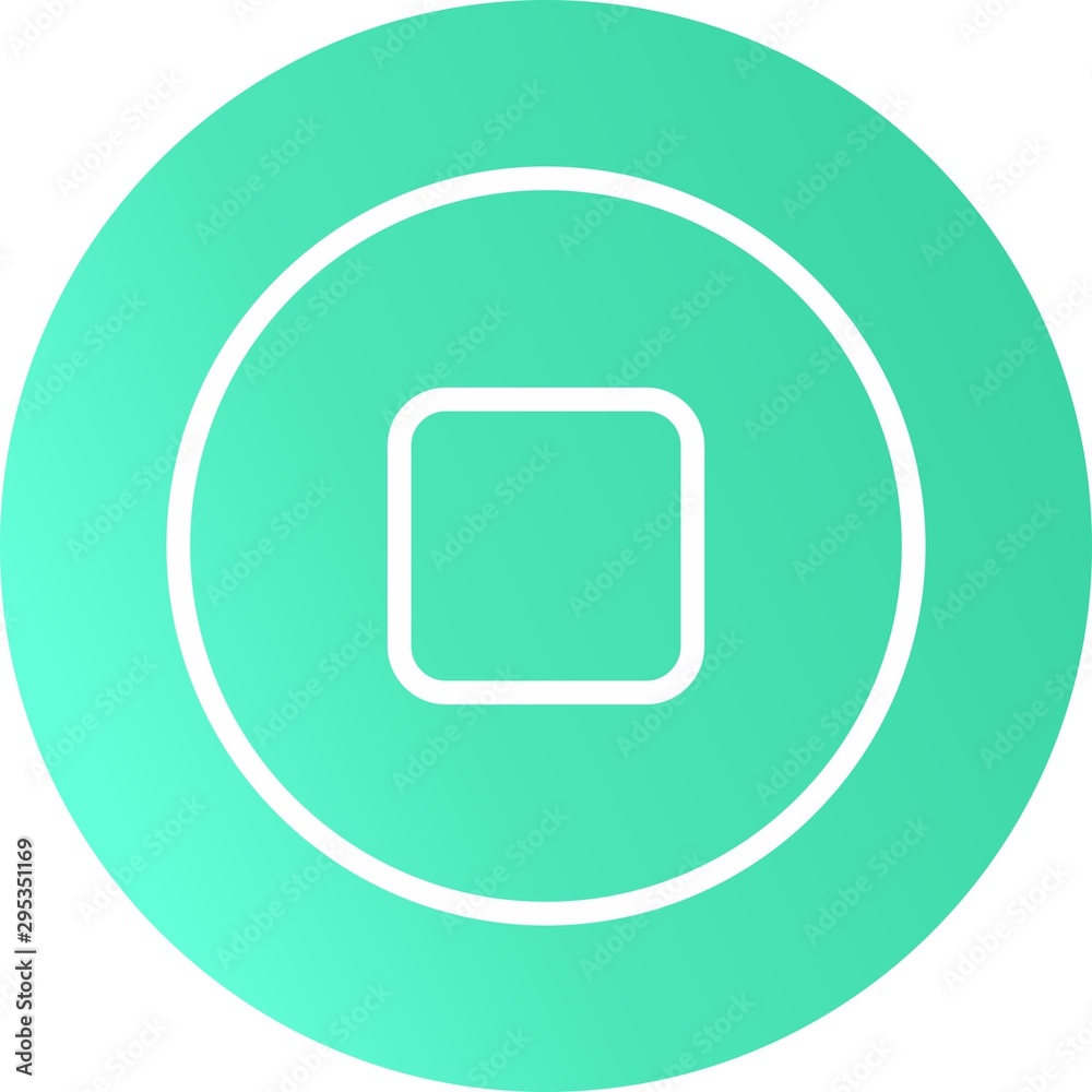 Stop Vector Icon With White Background Stop Vector Icon With White Background