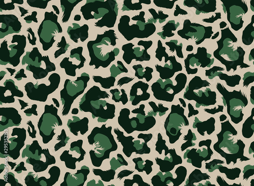 Seamless leopard all over repeat pattern 