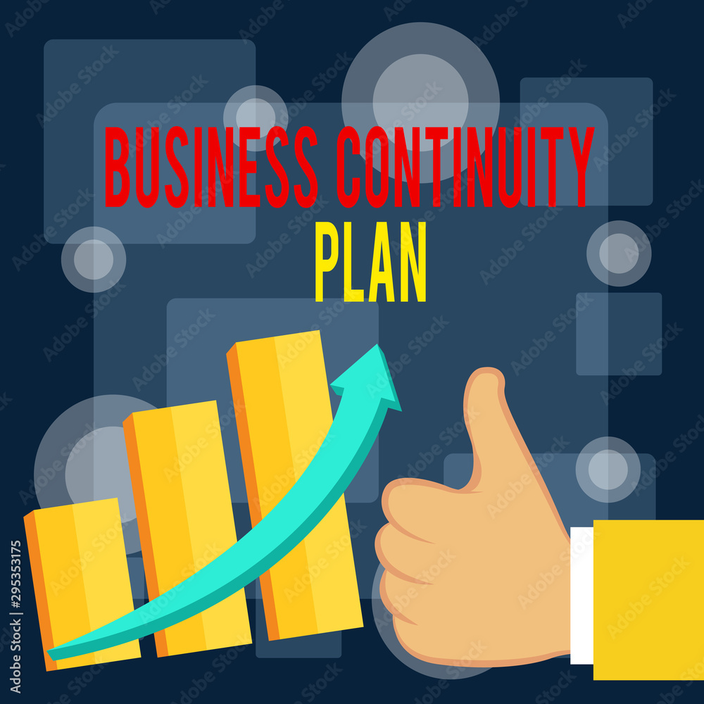 Writing note showing Business Continuity Plan. Business concept for ...