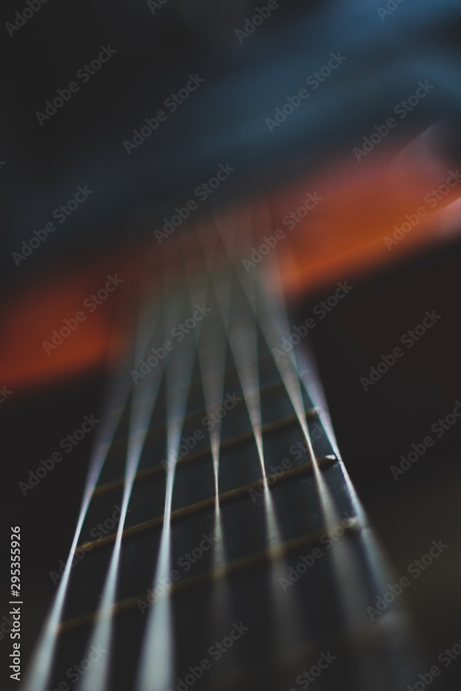 Fototapeta premium Play the guitar and have a nice toon.