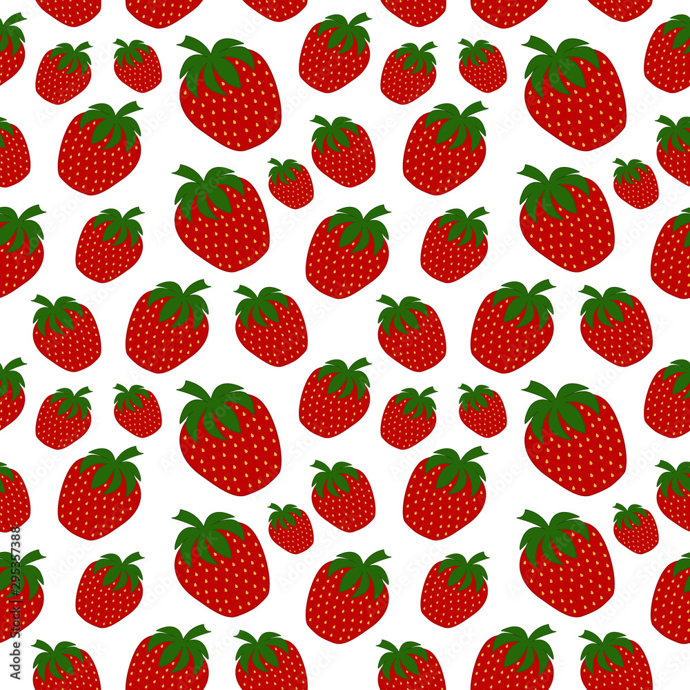 Seamless strawberry pattern. Seamless strawberry pattern.