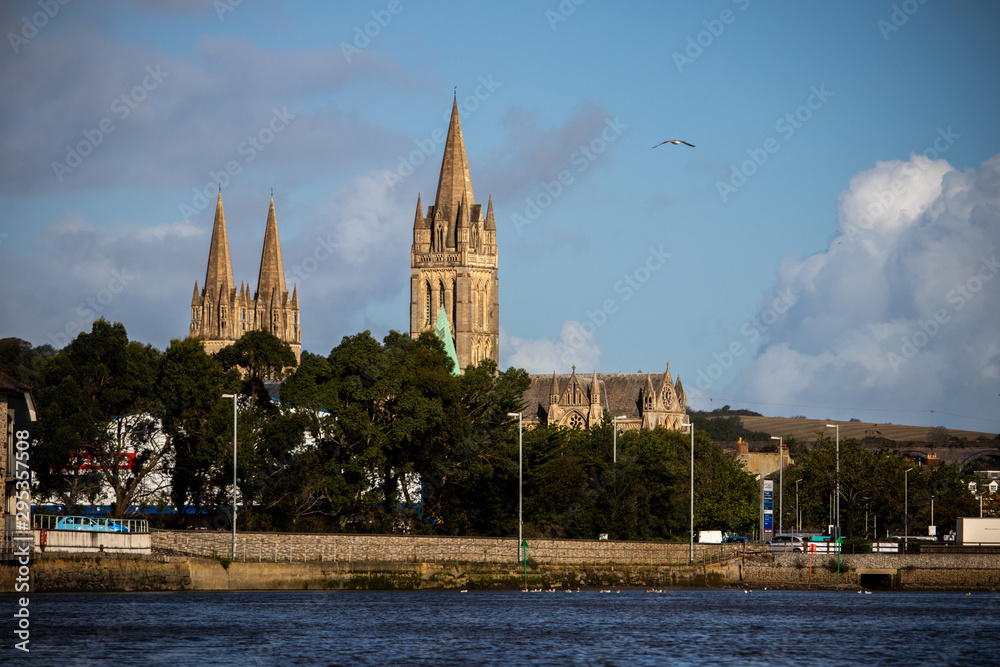 Truro cathedral form the water