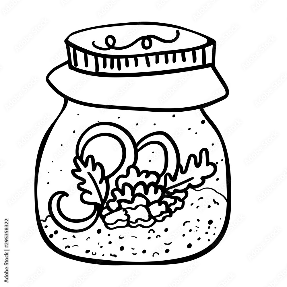 Decorative jar in the form of a ball. Christmas theme. Home decoration. - Vector. Vector illustration Decorative jar in the form of a ball. Christmas theme. Home decoration. - Vector. Vector illustration